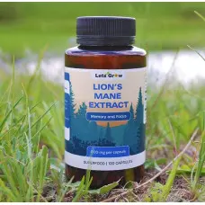 Екстракт Їжовика гребінчастого — мікродозинг для фокусу та пам'яті, 120 капсул