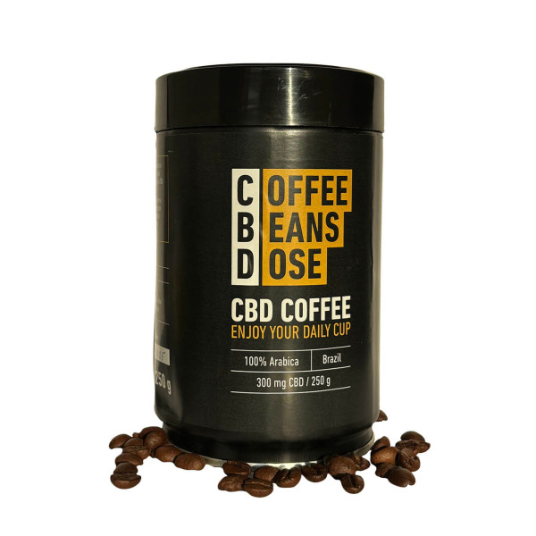 Кофе с CBD в зёрнах, банка 250г