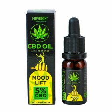 КБД олія 10% - Підняття настрою - 10 ml - з натуральними терпенами - Euphoria CBD