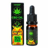 КБД олія 10% - Енергія та життєва сила - 10 ml - з терпенами - Euphoria CBD