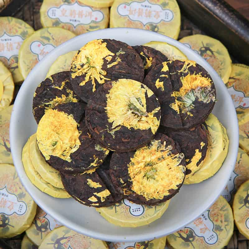 Міні-точа Шу Пуер з хризантемою, 2023 рік, 6 г