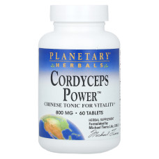 Екстракт Кордицепсу Мілітаріс - Planetary Herbals, США, 60 таблеток