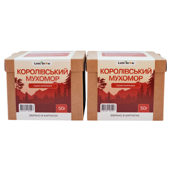 Королевский мyxoмop сушёные шляпки, 100г