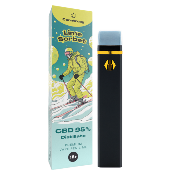 КБД Вейп - Лаймовый Сорбет - Canntropy CBD, 1 мл
