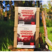 Мухомор червоний сушені капелюшки, 200г