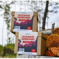 Мухомор червоний сушені капелюшки, 50г