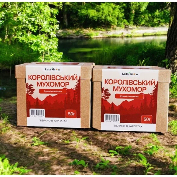 Сушений Королівський Мухомор відбірні капелюшки – 100 г